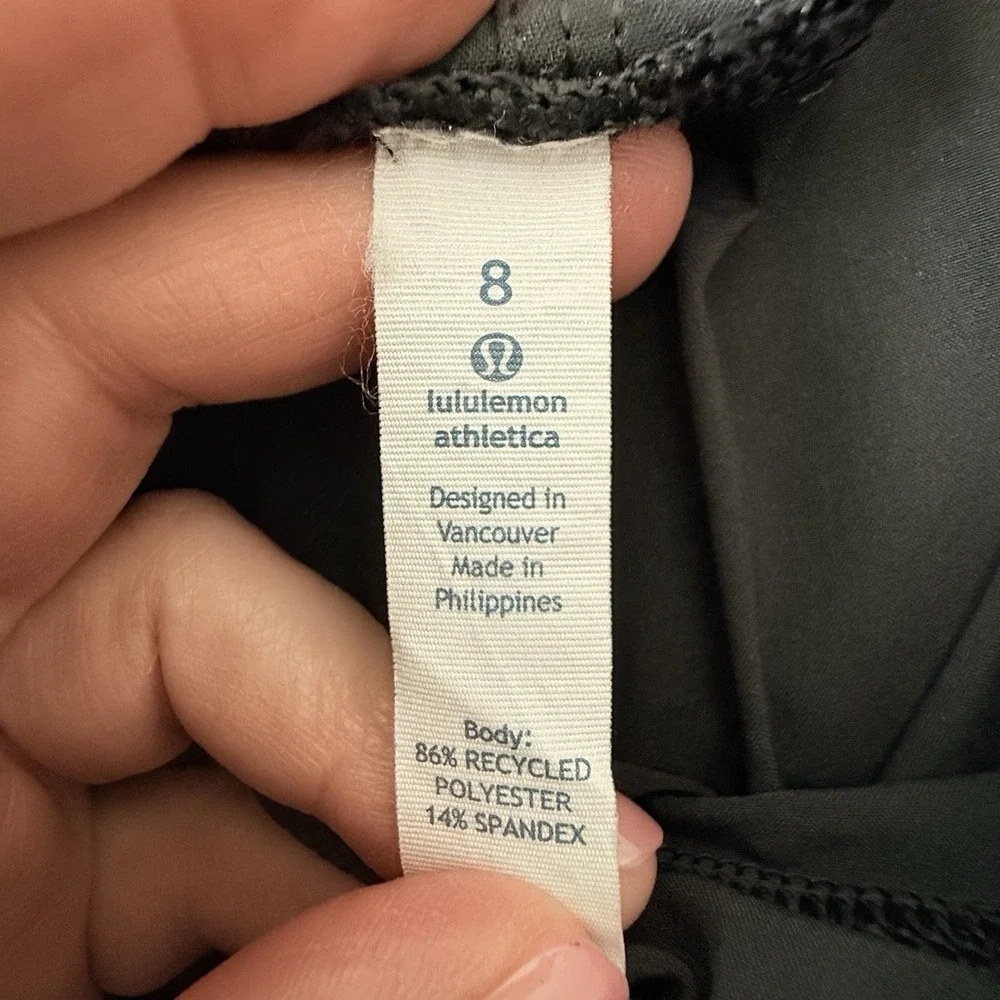 Lululemon Black Swift Crop Capri DANCE Studio Pants Woman 8‎ (RARE) Gorpcore